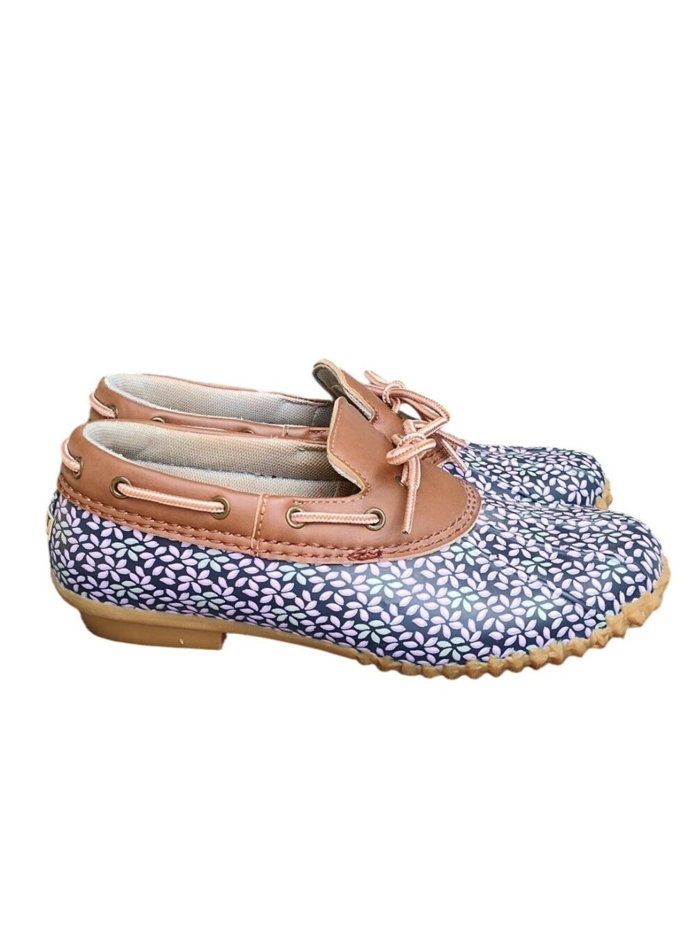JBU Jambu Gwen Garden Ready Waterproof Floral Rubber Base/Shoes Size 8M